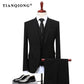 Suits Wedding Groom  3 Pieces(Jacket+Vest+Pant) Slim Fit Casual Tuxedo Suit Male - Bekro's ART