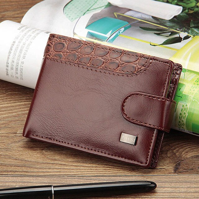 Baellerry Vintage Leather Hasp Small Wallet Coin Pocket Purse Card Holder Men Wallets Money Cartera Hombre Bag Male Clutch - Bekro's ART