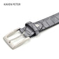Mens Fashion Waist Belts Faux  Pattern With Split Leather Luxury Male Designer Belt Accessories Factory Price - Bekro's ART
