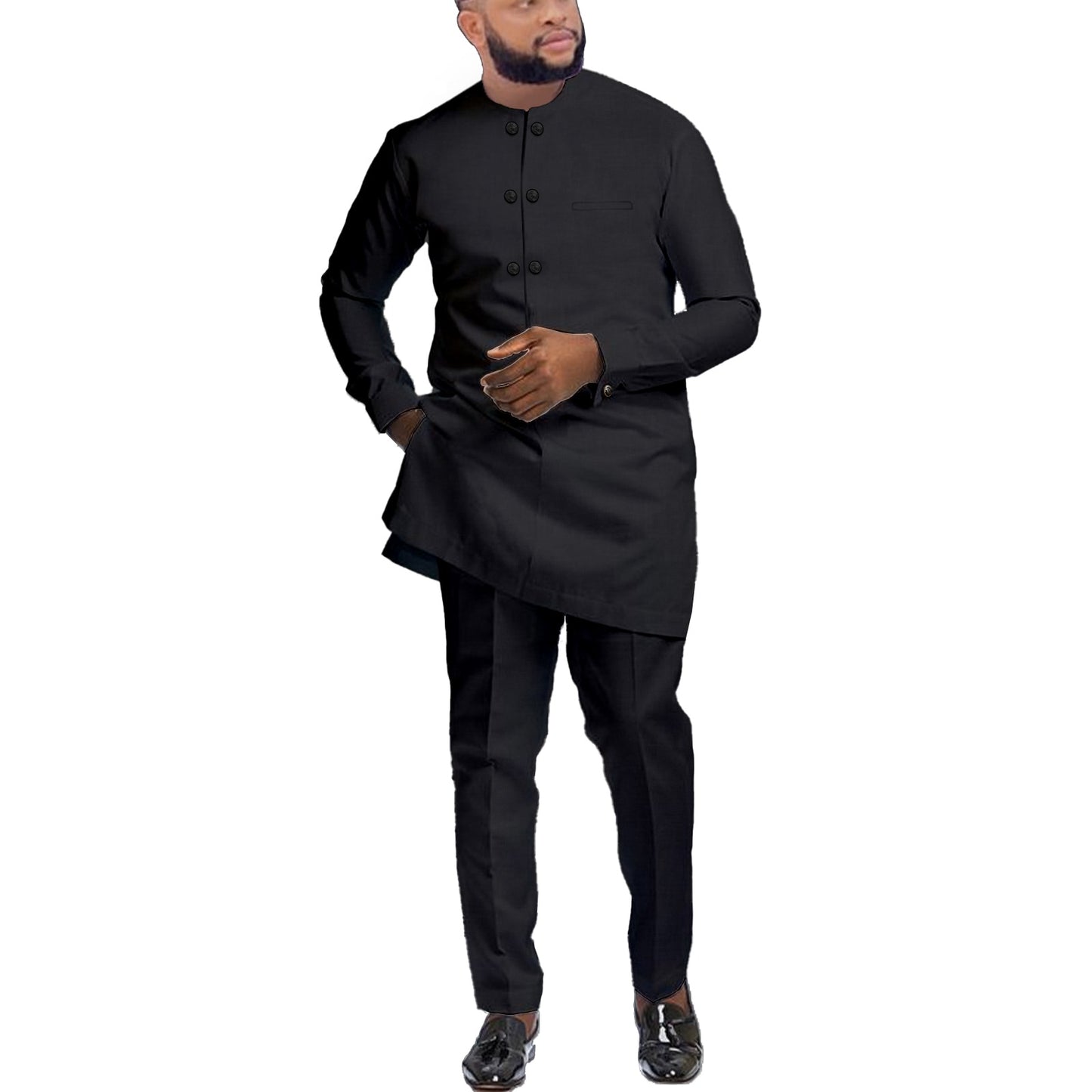 Male African Clothing Dashiki African Traditioal Suit for Mens 2 Pieces Men Set - Bekro's ART