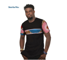 Summer Bazin Riche Men Shirt 100% Cotton Custom Dashiki African Print Patchwork Shirts Traditional African Style Clothing WYN477