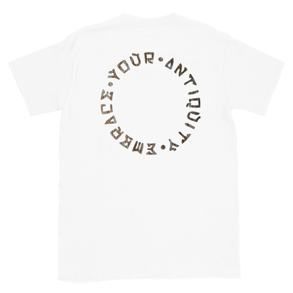 Navy Kente Logo Short Sleeve Tee - Bekro's ART