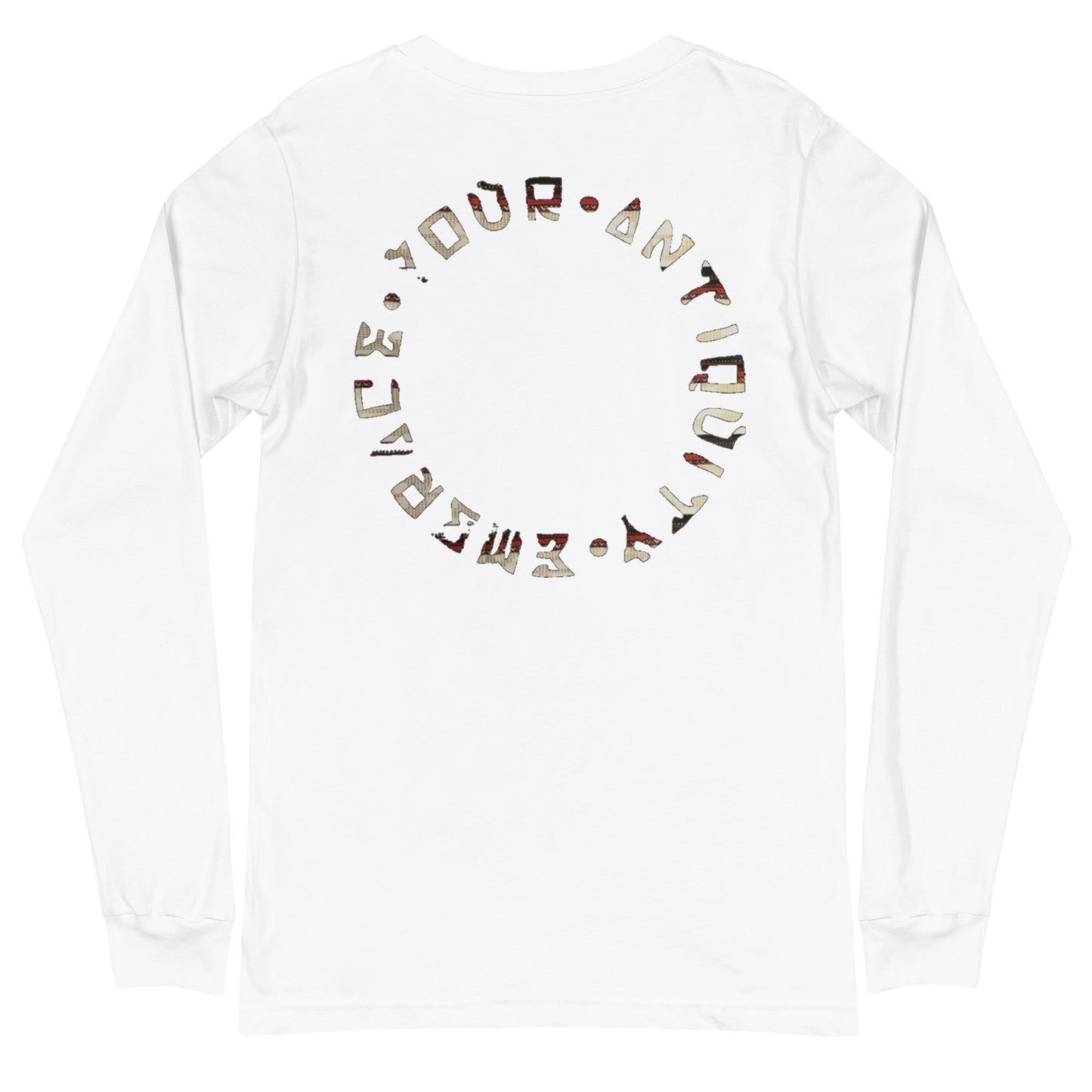 Red Kente Logo Long Sleeve Tee - Bekro's ART