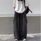 Baggy Wide Leg Big Pockets Elastic Waist Streetwear Loose Denim Pants