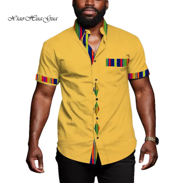 African Casual Short Sleeve Riche African Top