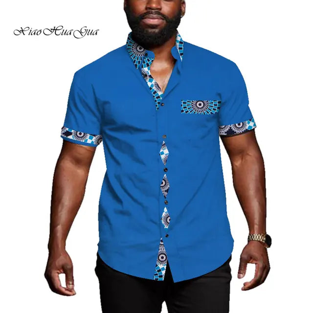 African Casual Short Sleeve Riche African Top