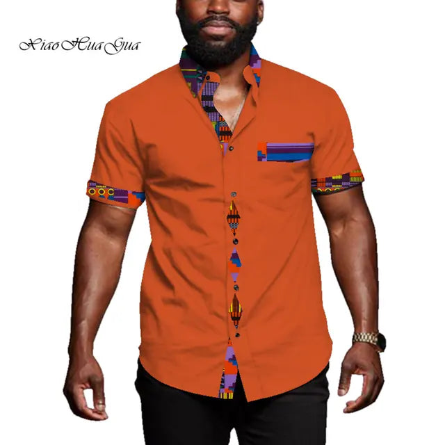 African Casual Short Sleeve Riche African Top