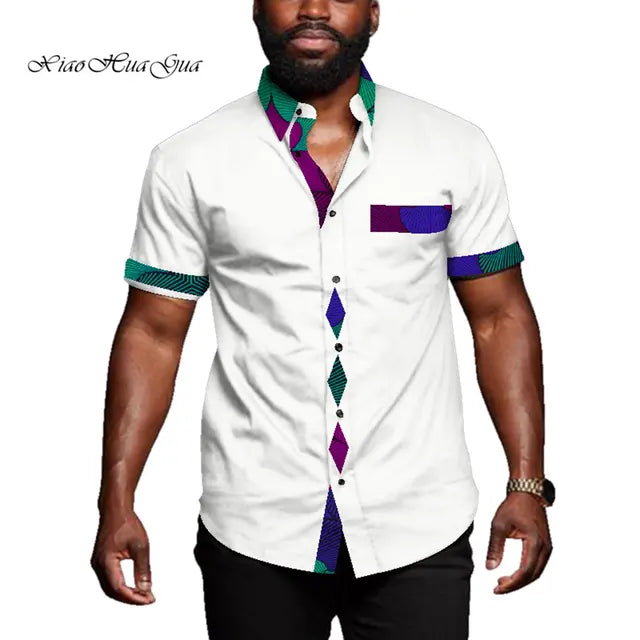 African Casual Short Sleeve Riche African Top