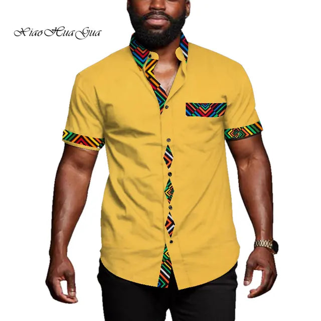 African Casual Short Sleeve Riche African Top