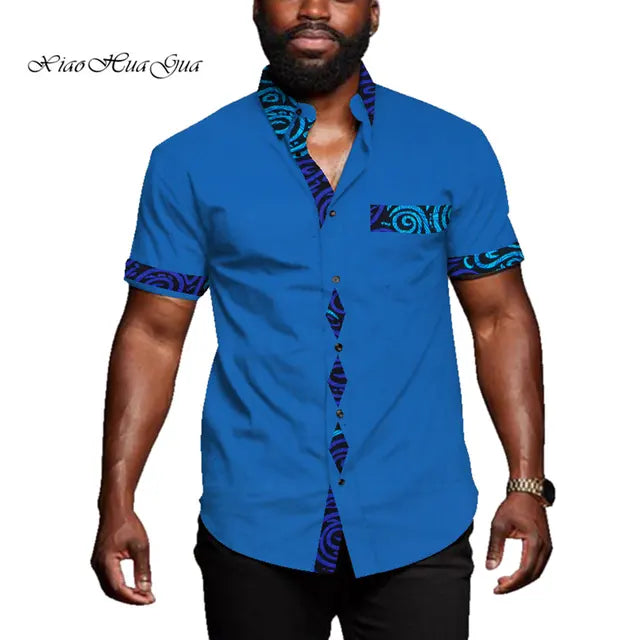 African Casual Short Sleeve Riche African Top