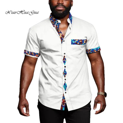 African Casual Short Sleeve Riche African Top