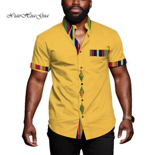 African Casual Short Sleeve Riche African Top