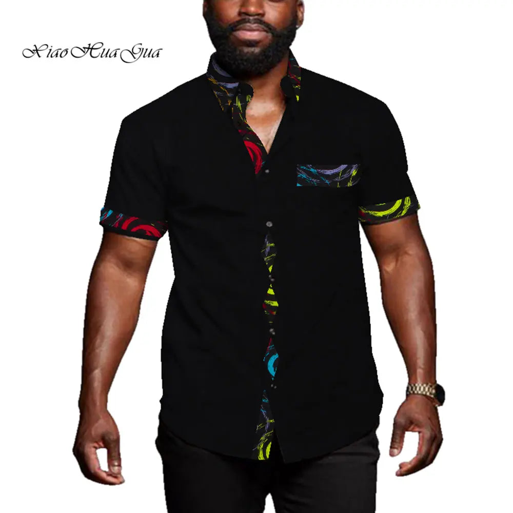 African Casual Short Sleeve Riche African Top