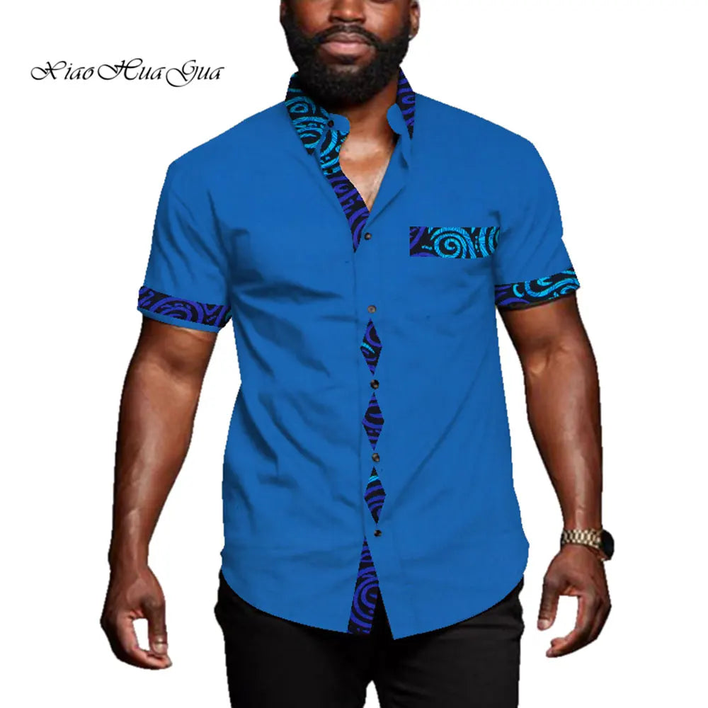 African Casual Short Sleeve Riche African Top