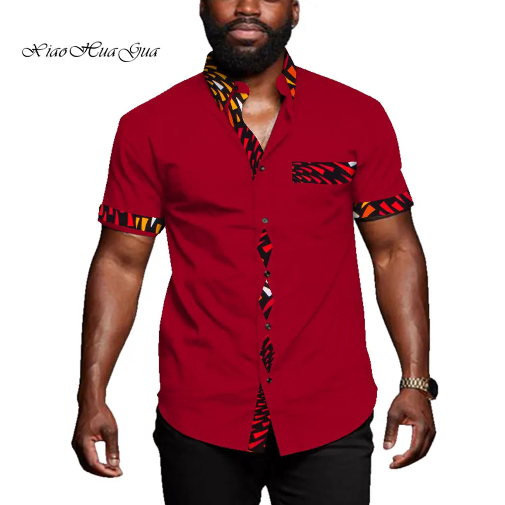 African Casual Short Sleeve Riche African Top