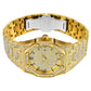 MISSFOX 18K Gold Watch Men Luxury Brand Diamond Men Watches Top Brand FF Iced Out Male Quartz Watch Calender Unique Gift