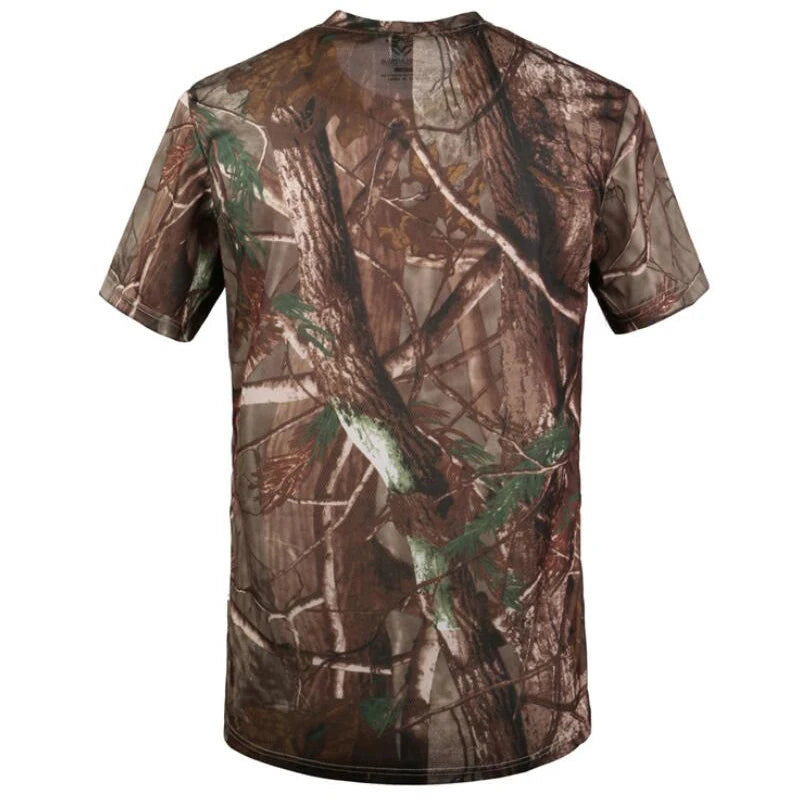 Camouflage Quick Drying Short Sleeve Outdoor Military Tactical Combat Fitness Shirt