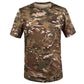 Camouflage Quick Drying Short Sleeve Outdoor Military Tactical Combat Fitness Shirt