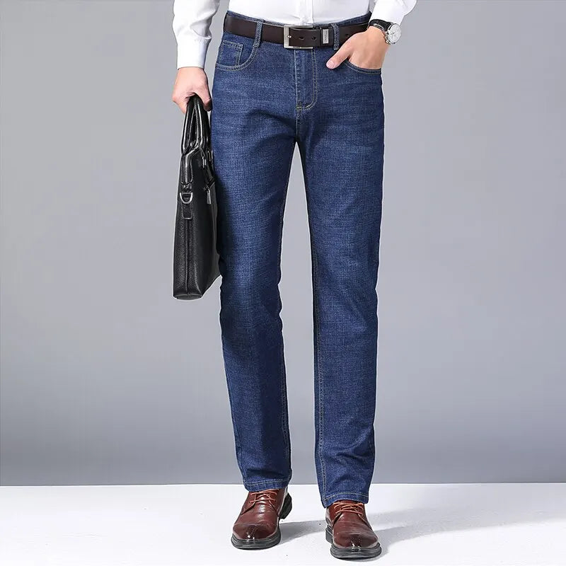 Classic Soft Casual Denim Jean Pants