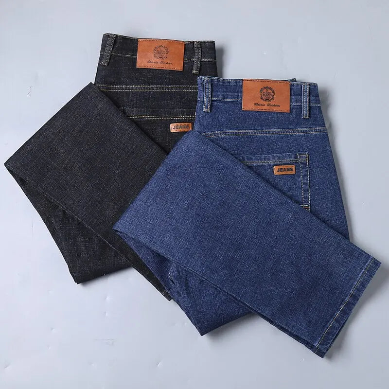 Classic Soft Casual Denim Jean Pants