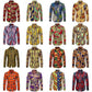 Button Up Kente Dashiki African Print Long Sleeve Traditional Ethnic Top