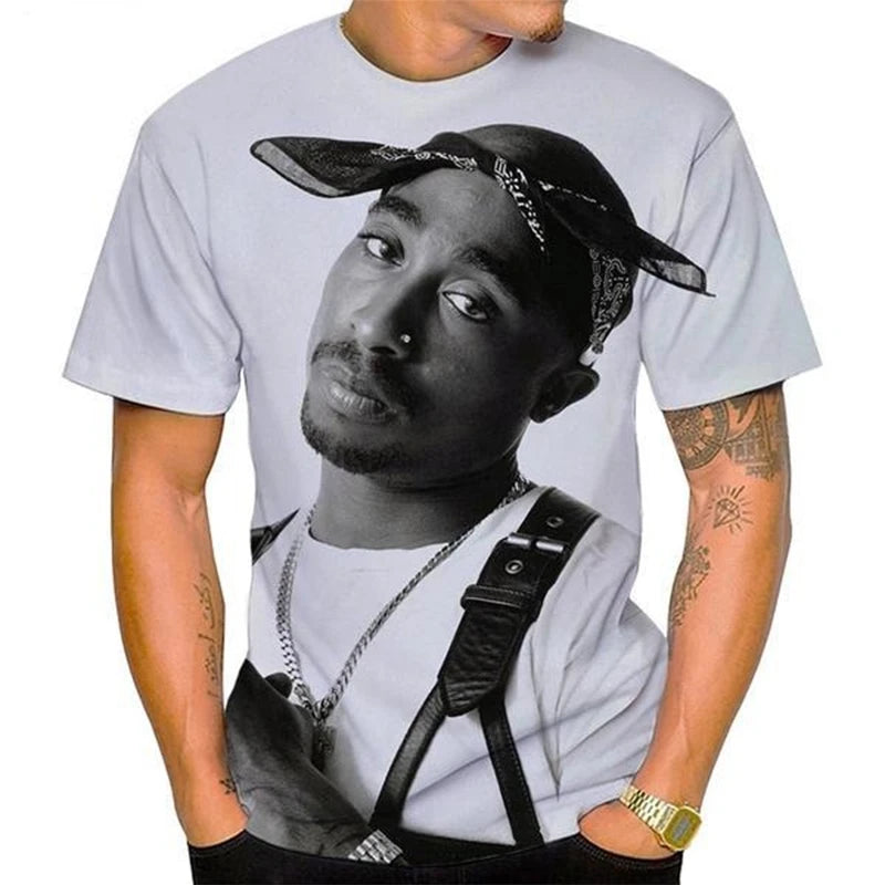 Tupac Shakur Casual Hip hop Cool Shirt