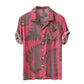 Short Sleeve Hawaiian Casual Loose Buttons Colorful Print Fashion Summer Shirt