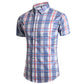 Fashion 12 Style Design Short Sleeve Casual Striped Beach Shirt