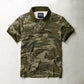 Short Sleeve Camouflage Breathable Polo