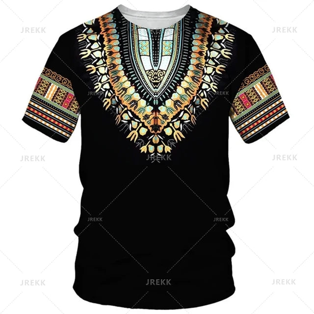 African Dashiki Ethnic Loose Fit Top Tee