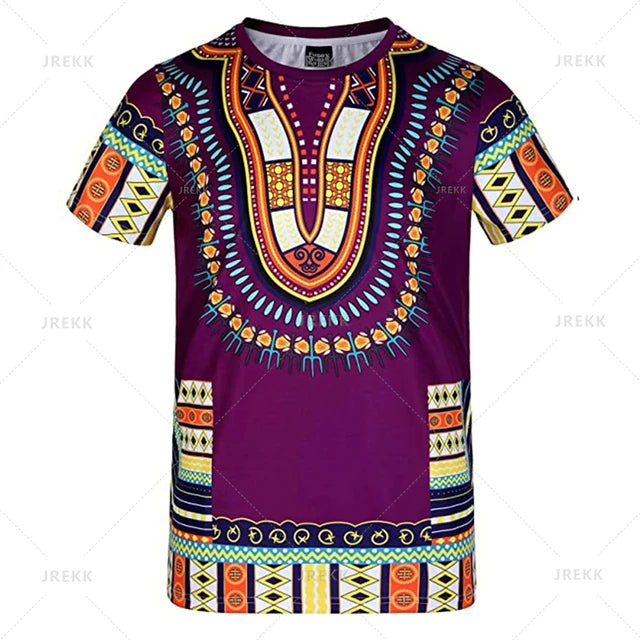 African Dashiki Ethnic Loose Fit Top Tee