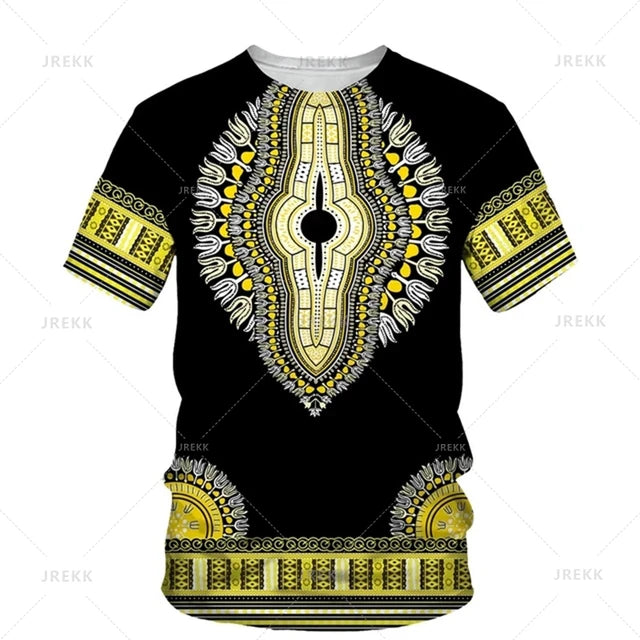 African Dashiki Ethnic Loose Fit Top Tee