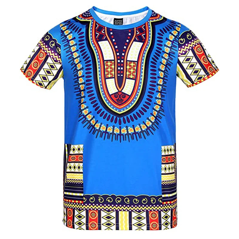 African Dashiki Ethnic Loose Fit Top Tee