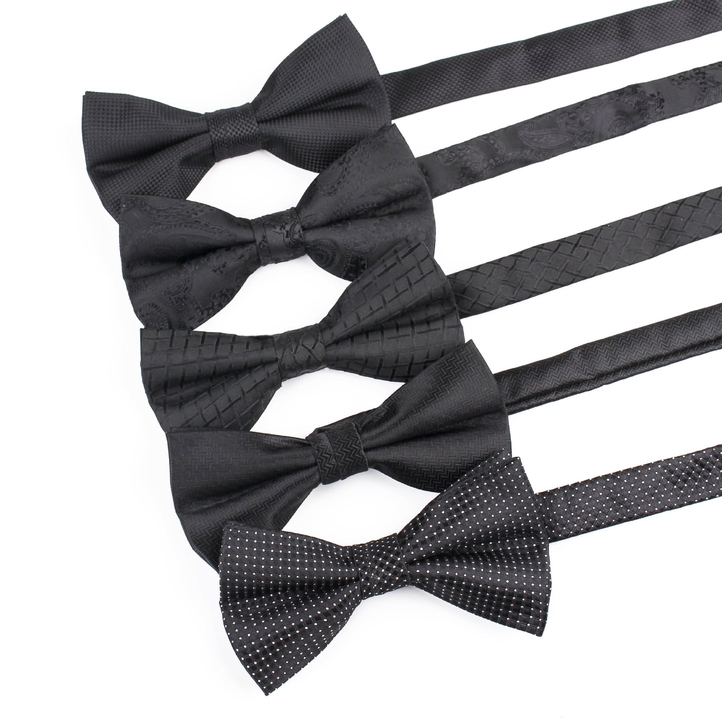 Men's Classic Black Bow Tie Tuxedo Host Groom Groomsmen Bow Tie - Bekro's ART
