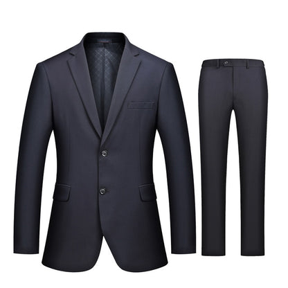 Business Casual Luxury Suit Men Slim Fit Suits with Pants 2 Piece Wedding Blazer Mens Formal Party Jacket - Bekro's ART