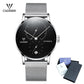 Mens Watches CADISEN Top Luxury Brand Automatic Mechanical Watch Men Full Steel Business Waterproof Fashion Sport Watches - Bekro's ART