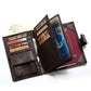 Genuine Leather Men's Wallet First Layer Leather Business Casual Wallet Large Capacity Multifunctional Passport Book - Bekro's ART