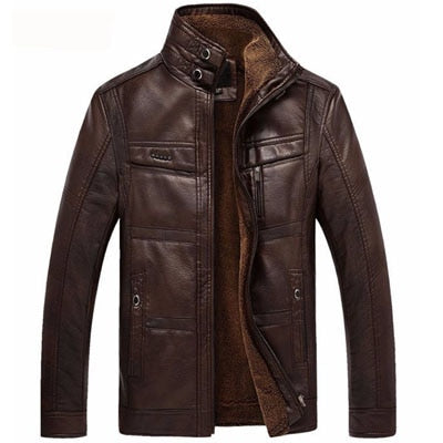 Mountainskin Leather Jacket Men Coats  Brand High Quality PU Outerwear Men Business Winter Faux Male Jacket - Bekro's ART