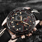 LIGE Watch Men Sport Quartz Clock Leather Mens Watches Top Brand Luxury Gold Waterproof Business Watch - Bekro's ART