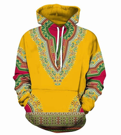 3D Traditional Print Hoodies Men  Fashion African Dashiki Hoodie Sweatshirts Men Hip Hop Streetwear Hoody Tracksuit - Bekro's ART