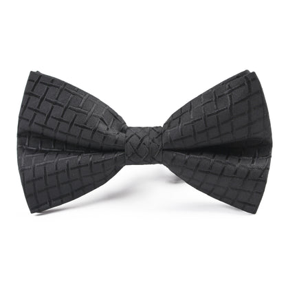Men's Classic Black Bow Tie Tuxedo Host Groom Groomsmen Bow Tie - Bekro's ART