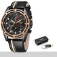 LIGE Watch Men Sport Quartz Clock Leather Mens Watches Top Brand Luxury Gold Waterproof Business Watch - Bekro's ART