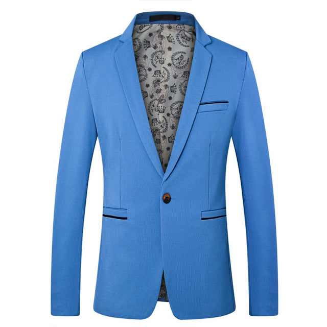British's Style Casual Slim Fit Suit Jacket Male Blazers Men Coat Terno Masculino - Bekro's ART