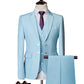 Wedding Prom Suit Green Slim Fit Tuxedo Men Formal Business Work Wear Suits 3Pcs Set (Jacket+Pants+Vest) - Bekro's ART