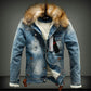 Men Thick Style Jeans Jacket Coat - Bekro's ART