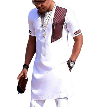 Dashiki Men's Fashion Pullovers African Casual Dress Tee Top - Bekro's ART