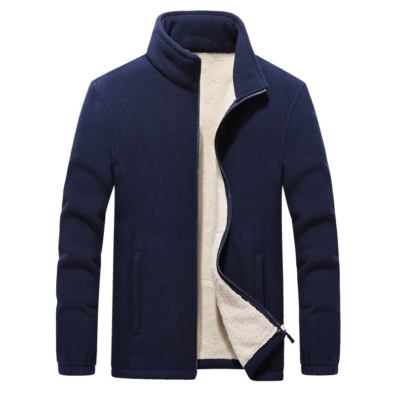 Mens Thick Fleece Jackets Men Outwear Sportswear Wool Liner Warm Jackets Coats Man Thermal Coat Men Winter Coat - Bekro's ART