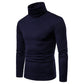 Men's Slim Fit Long Sleeve Mock Turtleneck Pullover bottoming shirt Solid Color Knitted Thermal Underwear T-Shirt - Bekro's ART