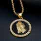 Hip Hop Iced Out Praying Hand Pendant With Mens Chain Gold Color  CZ Charm Round Necklace Jewelry Male Gift - Bekro's ART