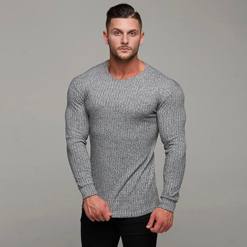 New Spring Autumn Fashion Thin Sweaters Men Long Sleeve Pullovers Man O-Neck Casual Slim Fit Sweaters Knitting Tops pull homme - Bekro's ART